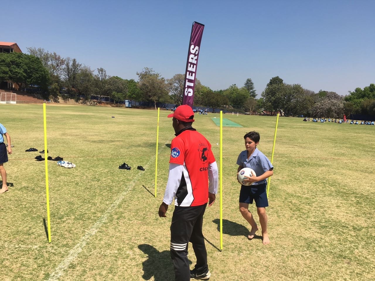 School sports development activity.